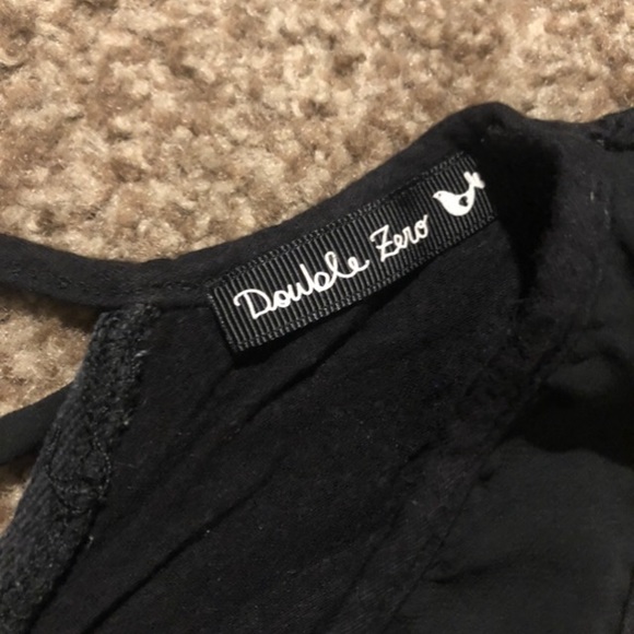 Mesh/Cotton Black Tank Top - Picture 3 of 3